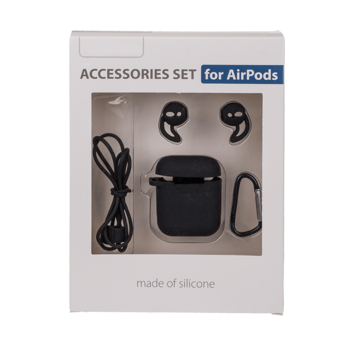 Kinky Pleasure - Vente Étui pour écouteur/airpods – homme - Kinky Pleasure - Timmy Toys B003 - Ensemble 5 pièces sangle et étui Airpods - noir - 1 pièce1