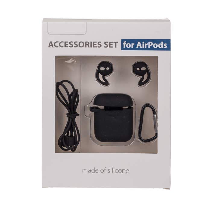 Kinky Pleasure - Wholesale Airpod/Earbud Case - Men's - Timmy Toys - B003 - Airpods Strap And Case Set 5pcs - Black - 1 Piece1