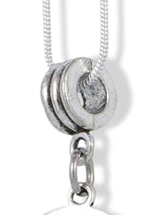 EPJ Guardian Angel for Happiness Charm Snake Chain Necklace for wholesale by Dave The Bunny