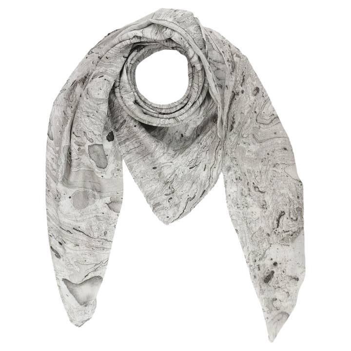 Cotton cloth Marble gray black 100x100cm scarf cloth for wholesale by Tribal Trade GmbH