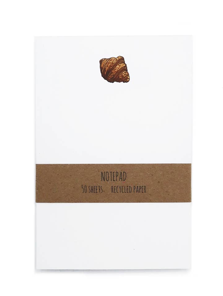 Noted By Copine - Wholesale Notepad - Croissant NotePad0