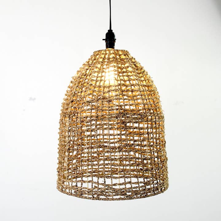 Lâmpada de vime para todo o verão 17 “x 20" (vime) por atacado de Coco Carpets