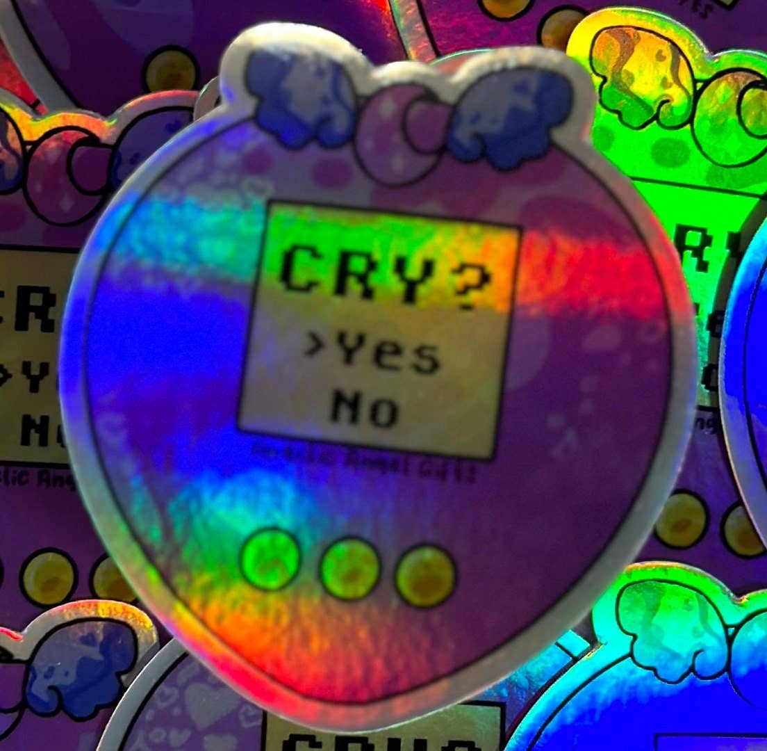 Angelic Angel Gifts - Wholesale Sticker - Retro Gamer Holographic Sticker For Water Bottle8