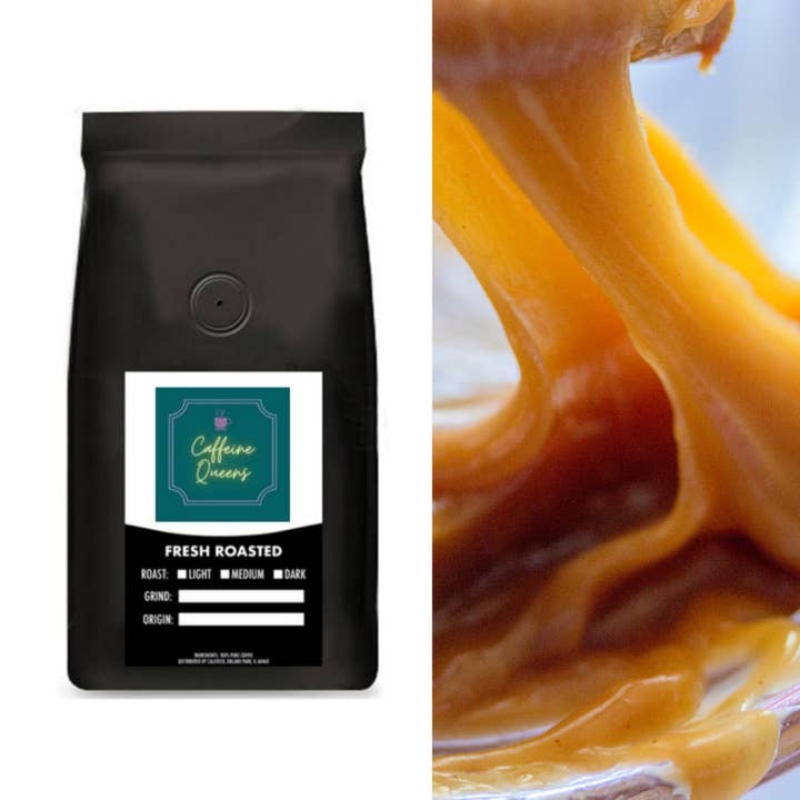 Caramel Coffee for wholesale by Caffeine-Queens LLC