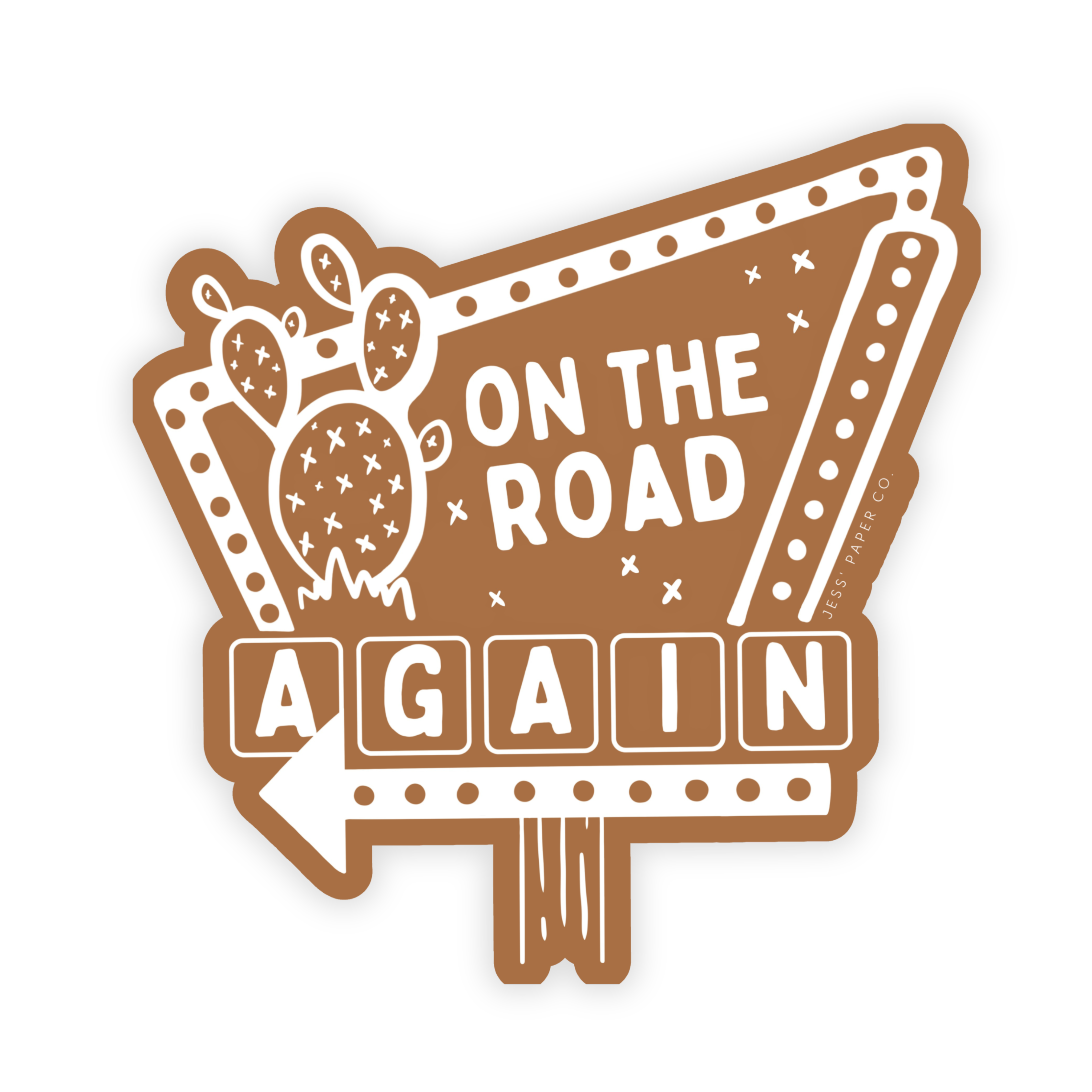 Jess' Paper Co. - Wholesale Sticker - Retro Roadtrip Sticker1