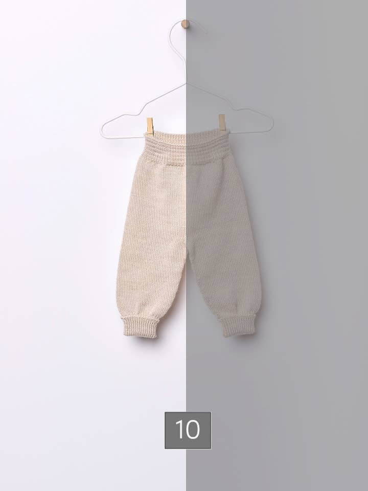 Trousers knitted in merino wool | ALL OF LOVE for wholesale by Wedoble: sustainable children's fashion
