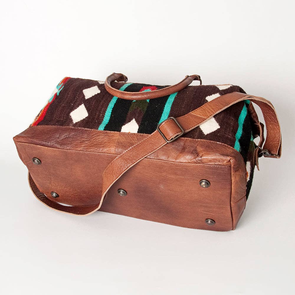 LS Western - Vente Sac de voyage – femme - Sac de voyage en laine et cuir du sud-ouest LC-ADBG460 Sac de selle tissé à la main63