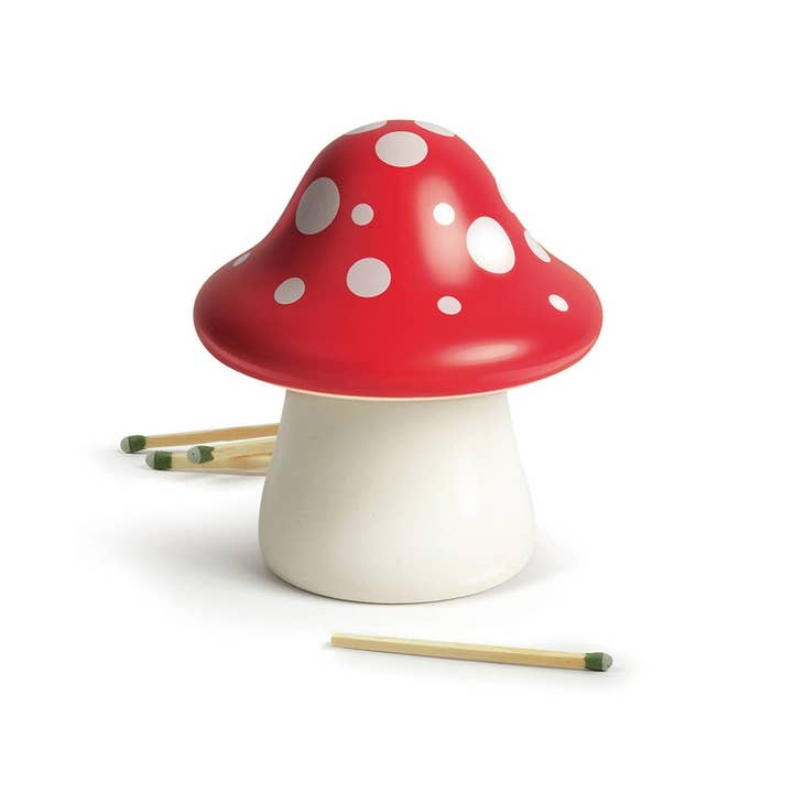 Fred & Friends - Wholesale Match Holder - Merry Mushroom - Match Strike