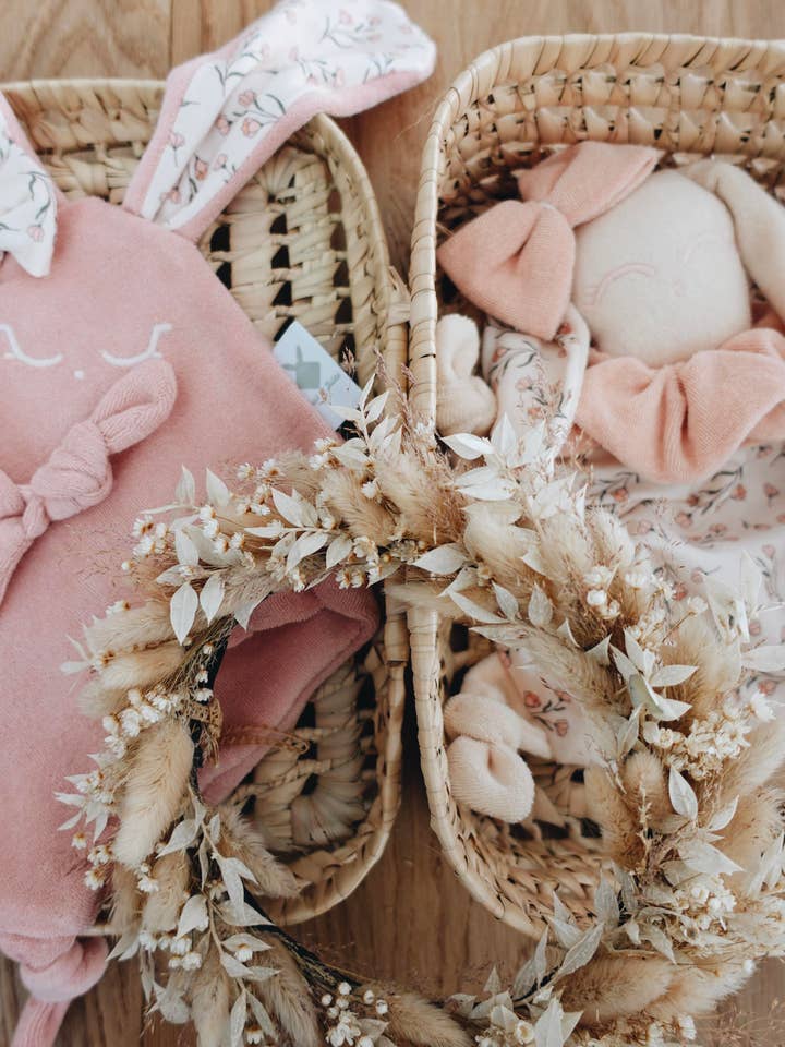 Louis & Jules Stambouli Conseil – Engroshandel Hyggetæppe - Baby – Mini sløjfe svampedoudou - Retro have2