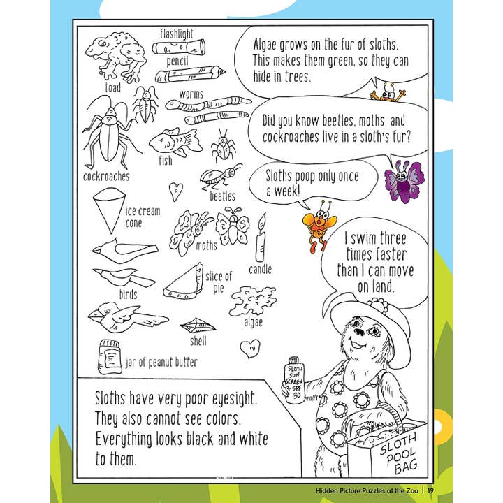 Fox Chapel Publishing - Wholesale Book - Kids - Hidden Picture Puzzles at the Zoo - Children's Activity Book