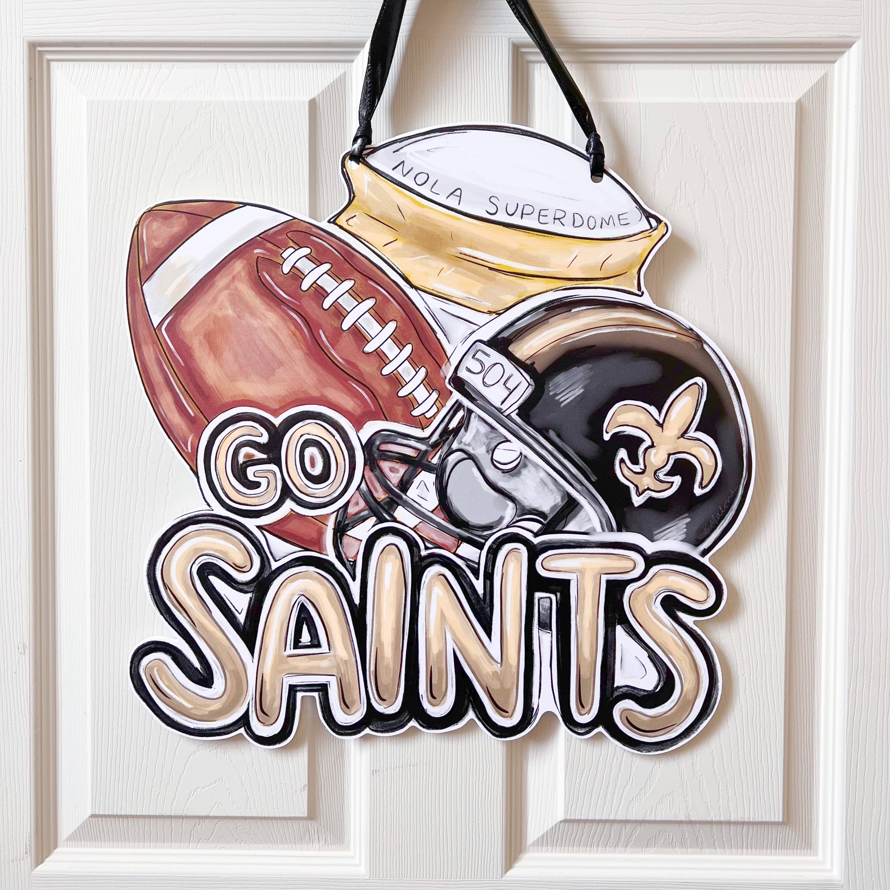 NFL New Orleans Saints - Louisiana State Shaped Keychain