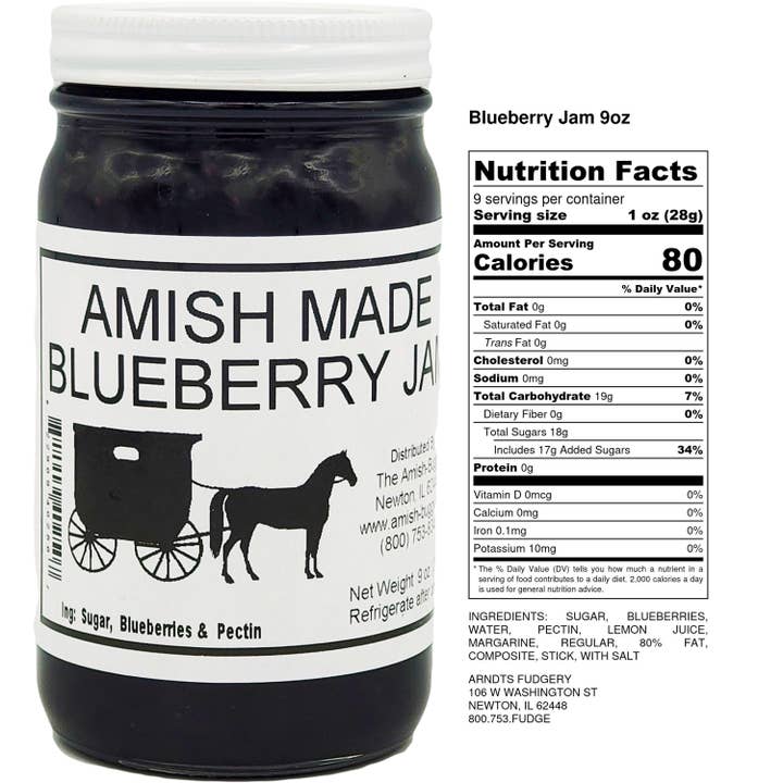 Arndt's Fudgery LLC - Wholesale Jam/Jelly - Amish made Jam and Jellies - 8 oz.25