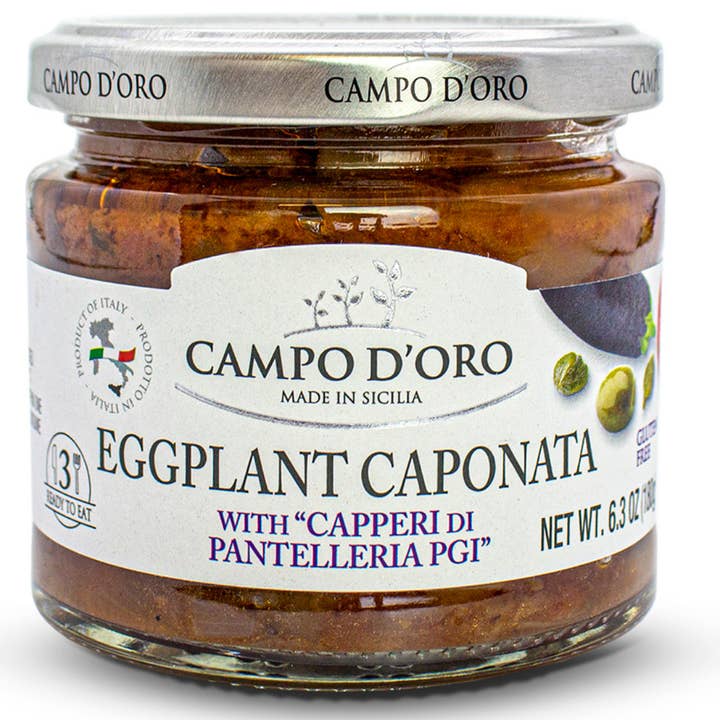 Wholesale Italian Food - Wholesale Pickled Vegetables - Campo D'Oro Eggplant Caponata Appetizer