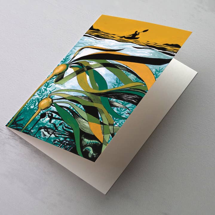 Sur le Kelp – Carte de Vœux (Intérieur Vierge) pour la vente par Eleanor Rosenberg Creative