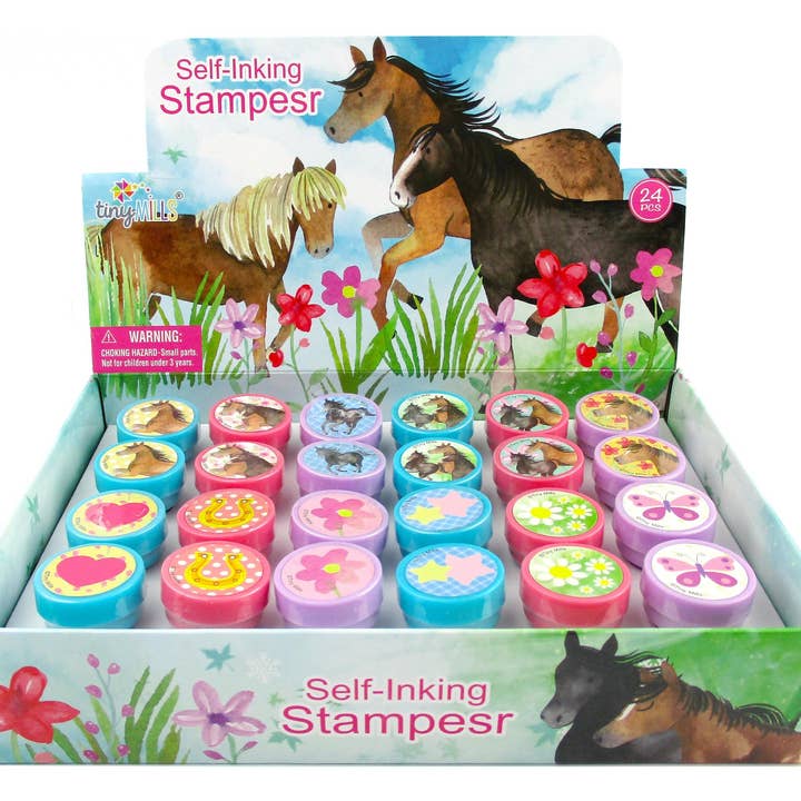Tiny Mills - Wholesale Rubber/Decorative Stamp - Kids & Baby - Horse and Pony Stampers for Kids