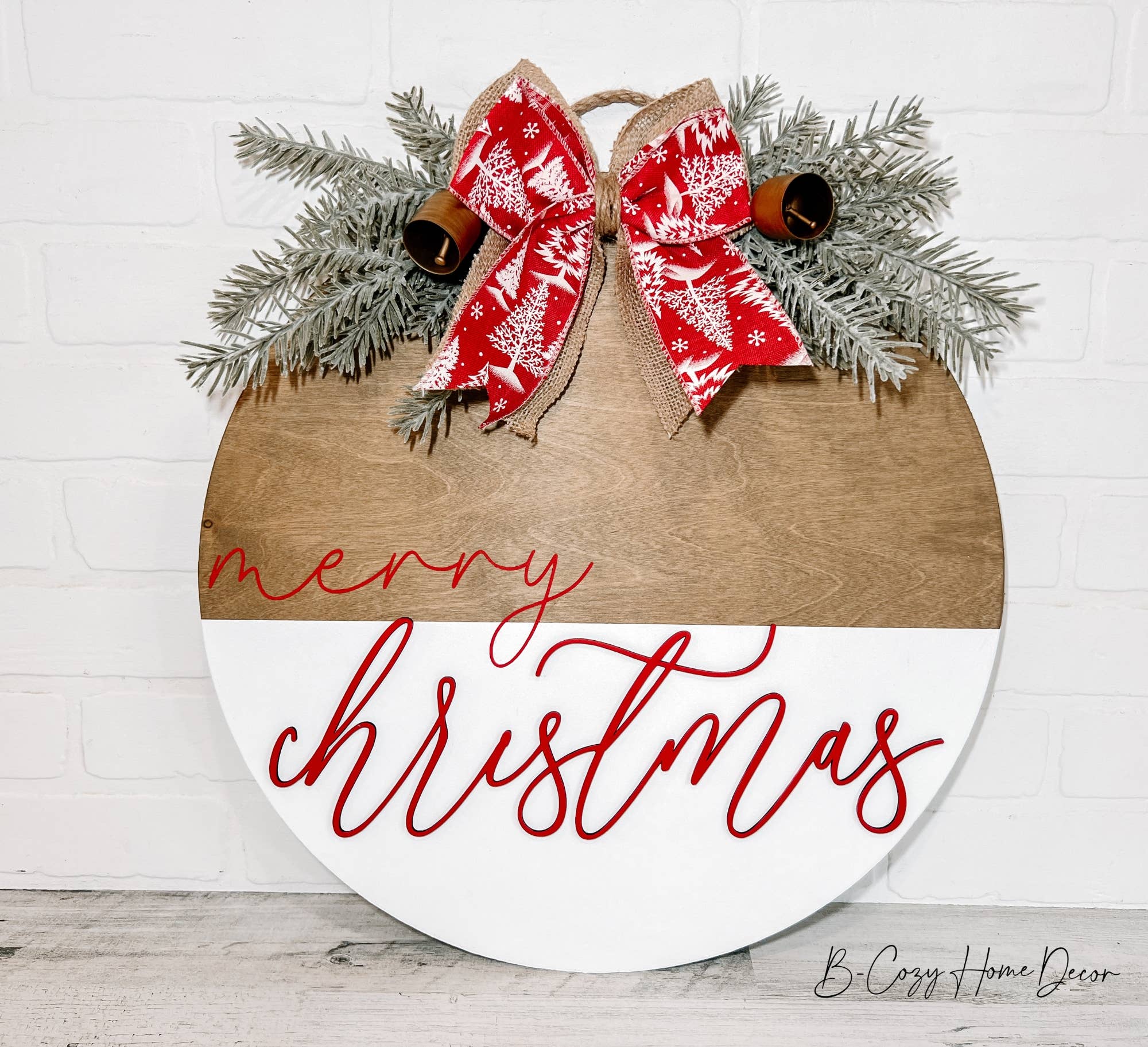 B-Cozy Home Decor - Wholesale Door Hanger - Merry Christmas Door Hanger, Vintage Christmas, Holiday Sign4