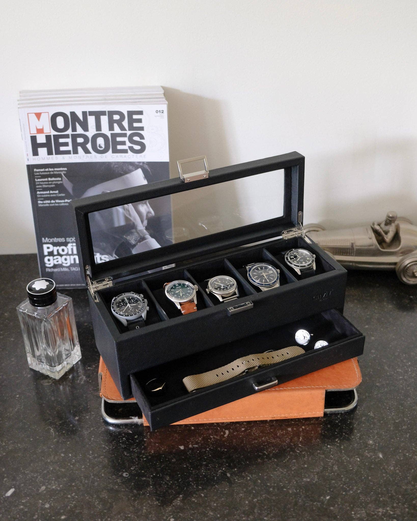 Maison Scarlett – Engroshandel Smykkesskrin – Jean urkasse med 5 rum + skuffe9