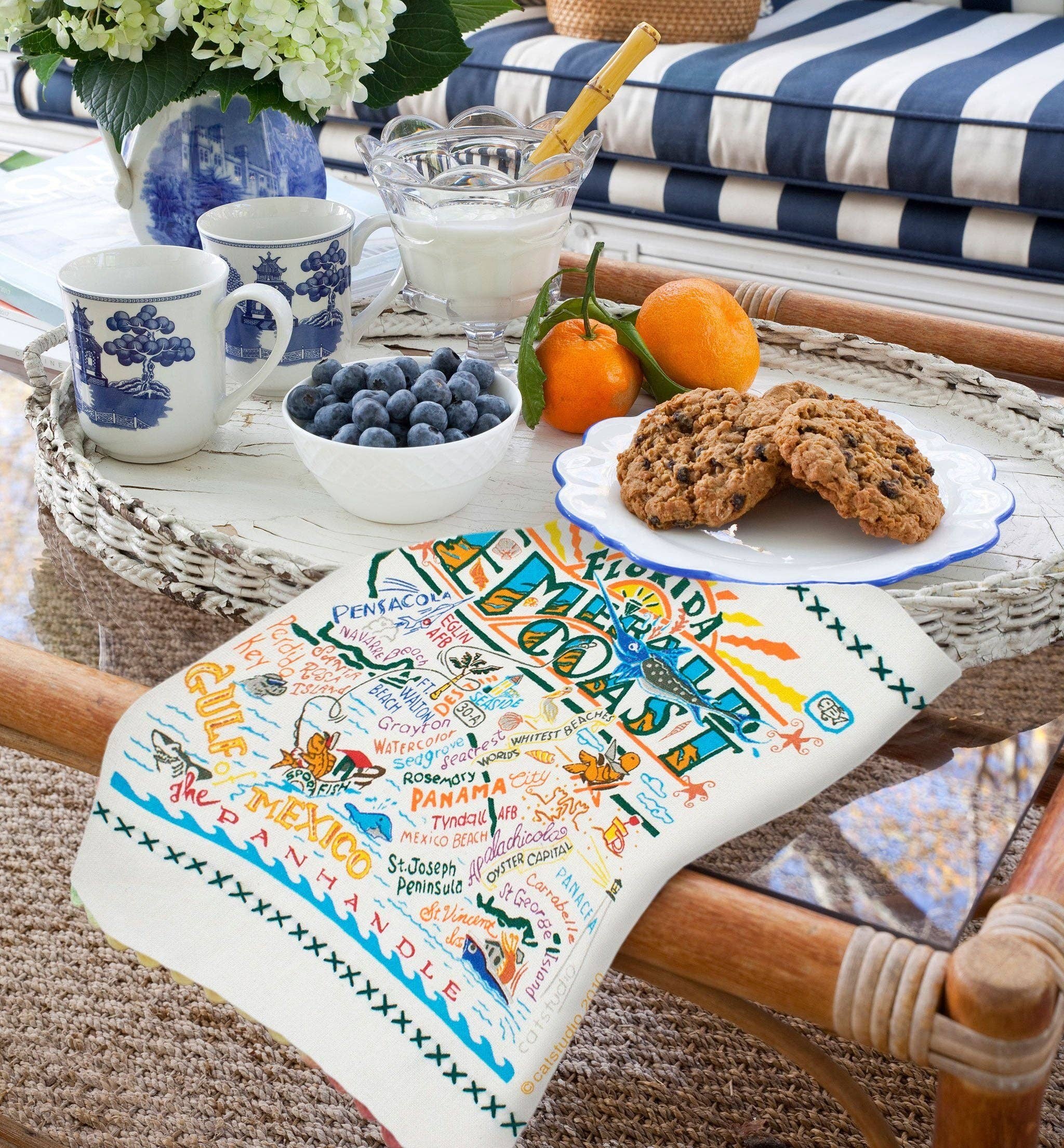 catstudio - Wholesale Tea Towel - Emerald Coast Dish Towel2