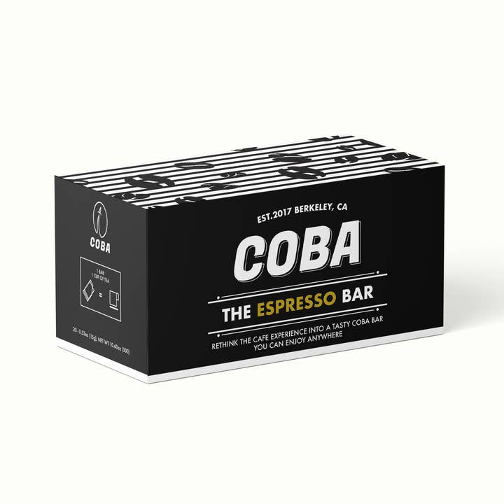 COBA, The Coffee Bar - Wholesale Chocolate Bar - COBA's Espresso Chocolate Bar (20 per case)