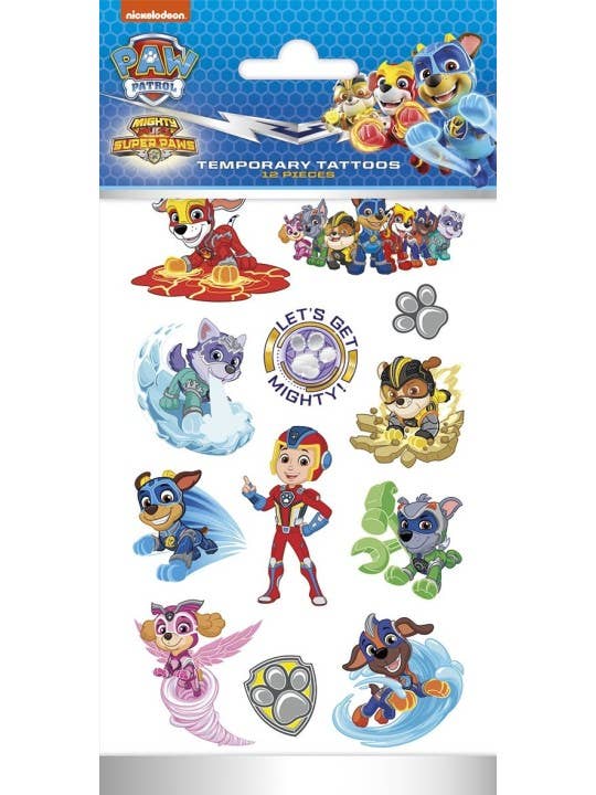 Dream Party - Wholesale Temporary Tattoo - Kids - Mighty Paw Patrol Tattoos0