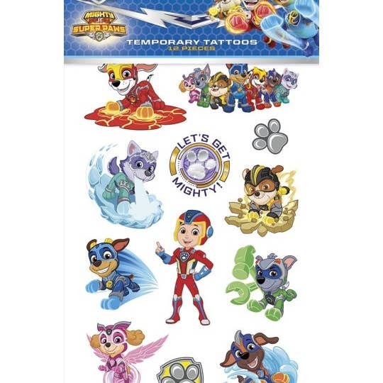 Dream Party - Wholesale Temporary Tattoo - Kids - Mighty Paw Patrol Tattoos