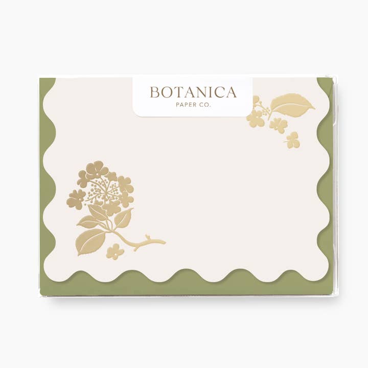 GOLD VIBURNUM | mini boxed cards of 8 for wholesale by Botanica Paper Co.