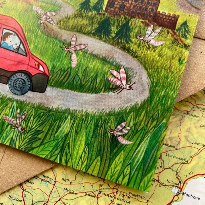 Samantha Dolan - Wholesale Everyday Greeting Card - To the Scottish Mountains We Go Greeting Card 1