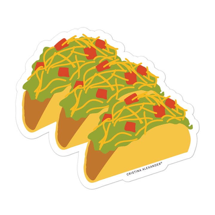 Tacos sticker voor wholesale door Cristina Alexander