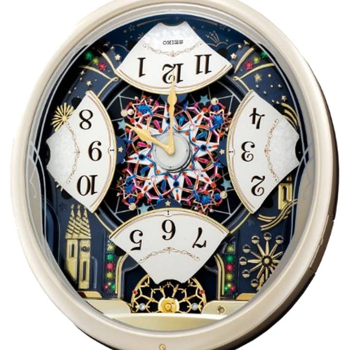 Seiko Clocks USA - Wholesale Wall Clock - Starry Night Melodies In Motion Clock - Musical Holiday3
