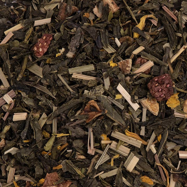 PROVENCE D'ANTAN - Vendita all'ingrosso Tisane salutari e depurative - Tè verde Fragola Limone Bio* Pop up - scatola da 70g / Sfuso2