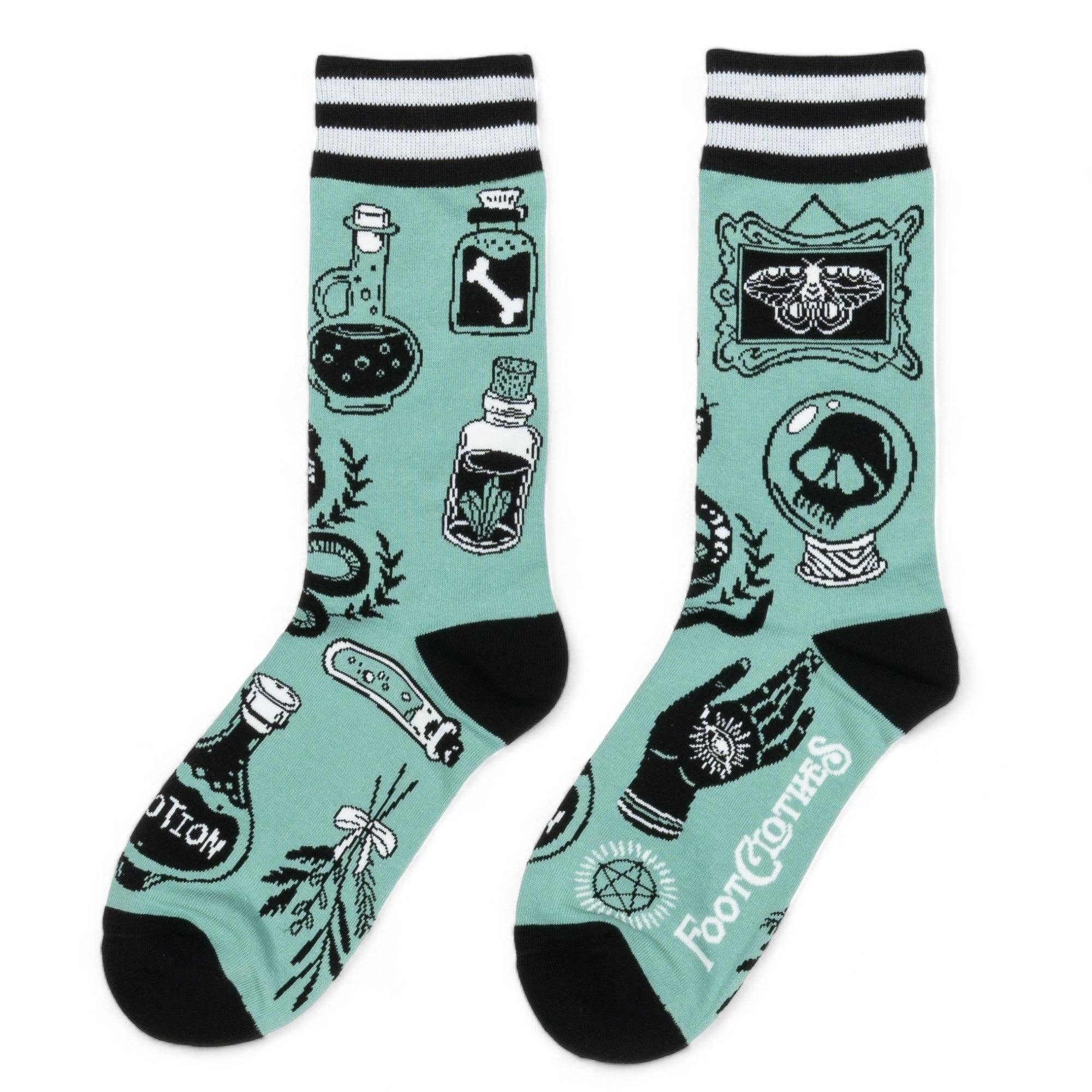 FootClothes LLC – Engroshandel Strømper - Unisex – Enchantmint crewstrømper2