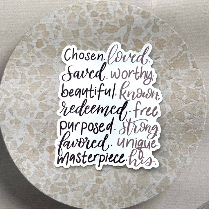Grac’d Co - Wholesale Wall Decal/Stickers - Affirmations Mirror Cling