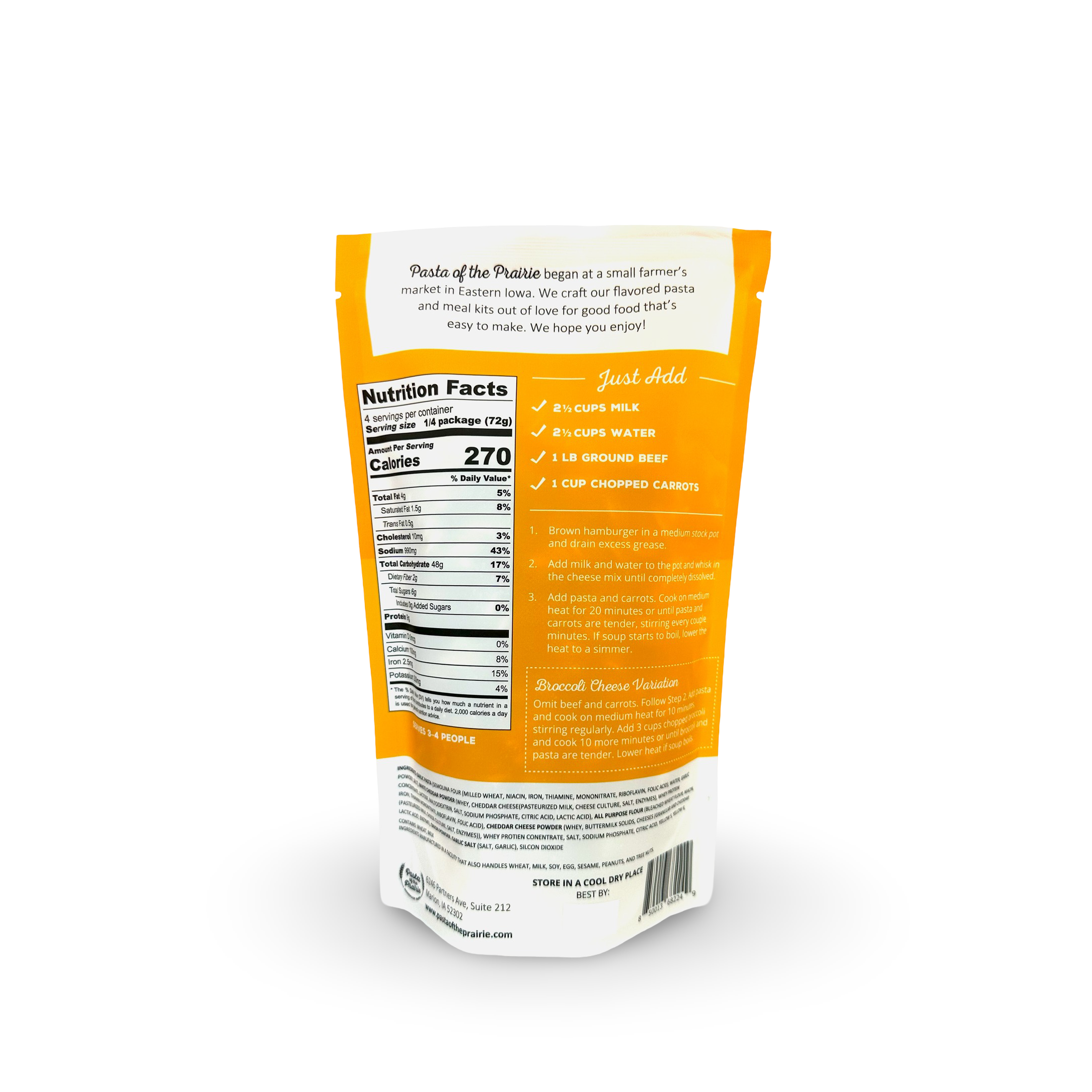 Pasta of the Prairie - Wholesale Soup - Cheddar Soup Mix1