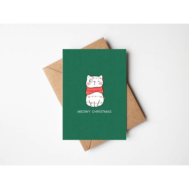 Noël Meowy pour la vente par Howdy Stranger Studio
