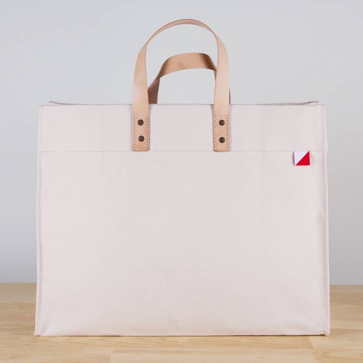 ShoreBags - Wholesale Tote bag – Women's - Box Tote Bag Canvas and Leather2