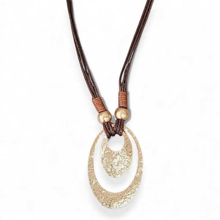 Western Boho Pendant Necklace | Handmade Statement Jewelry for wholesale by Bijoux Envie Statement Jewelry