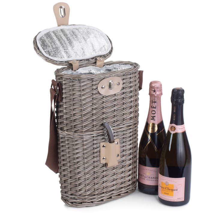 2-flaskepilisoleret flaskeholder for engroshandel hos Red Hamper