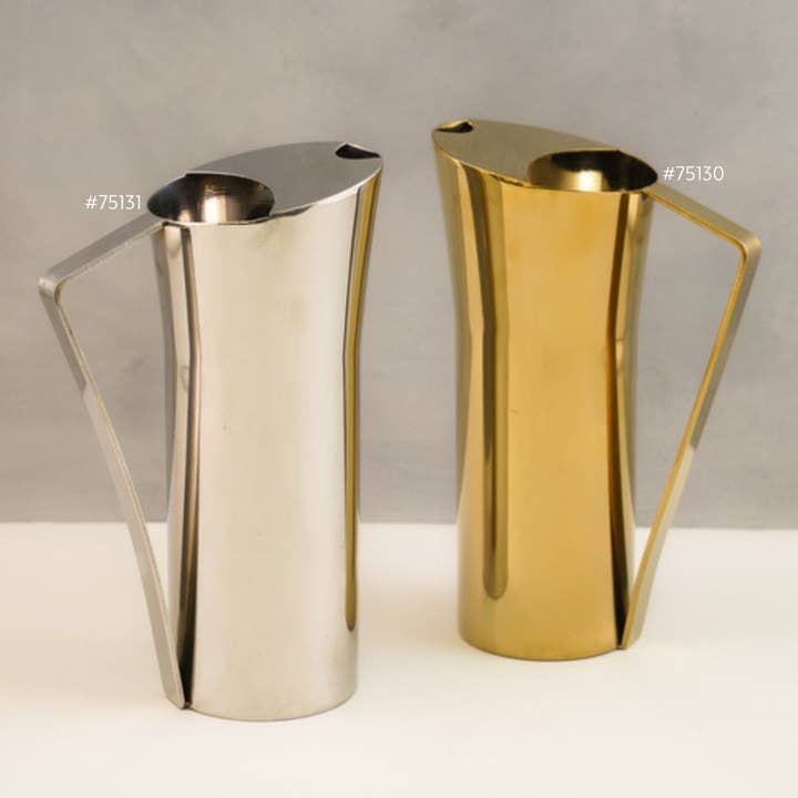 India Handicrafts Inc - Wholesale Pitcher - Golden Polished Pitcher6