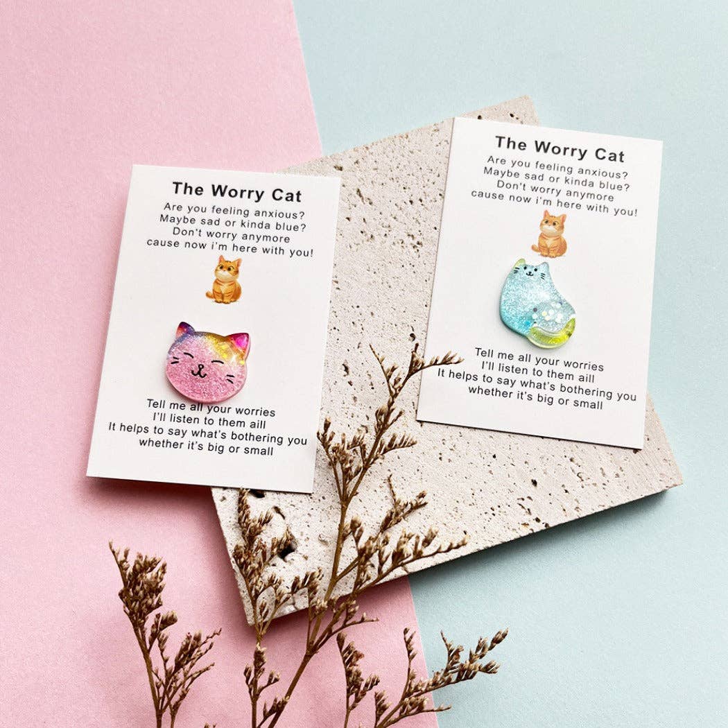 Magia Design - Vente Jeton/pièce de collection - Câlin de Poche "Le Chat Inquiet" – Votre Mini Compagnon de Confort6