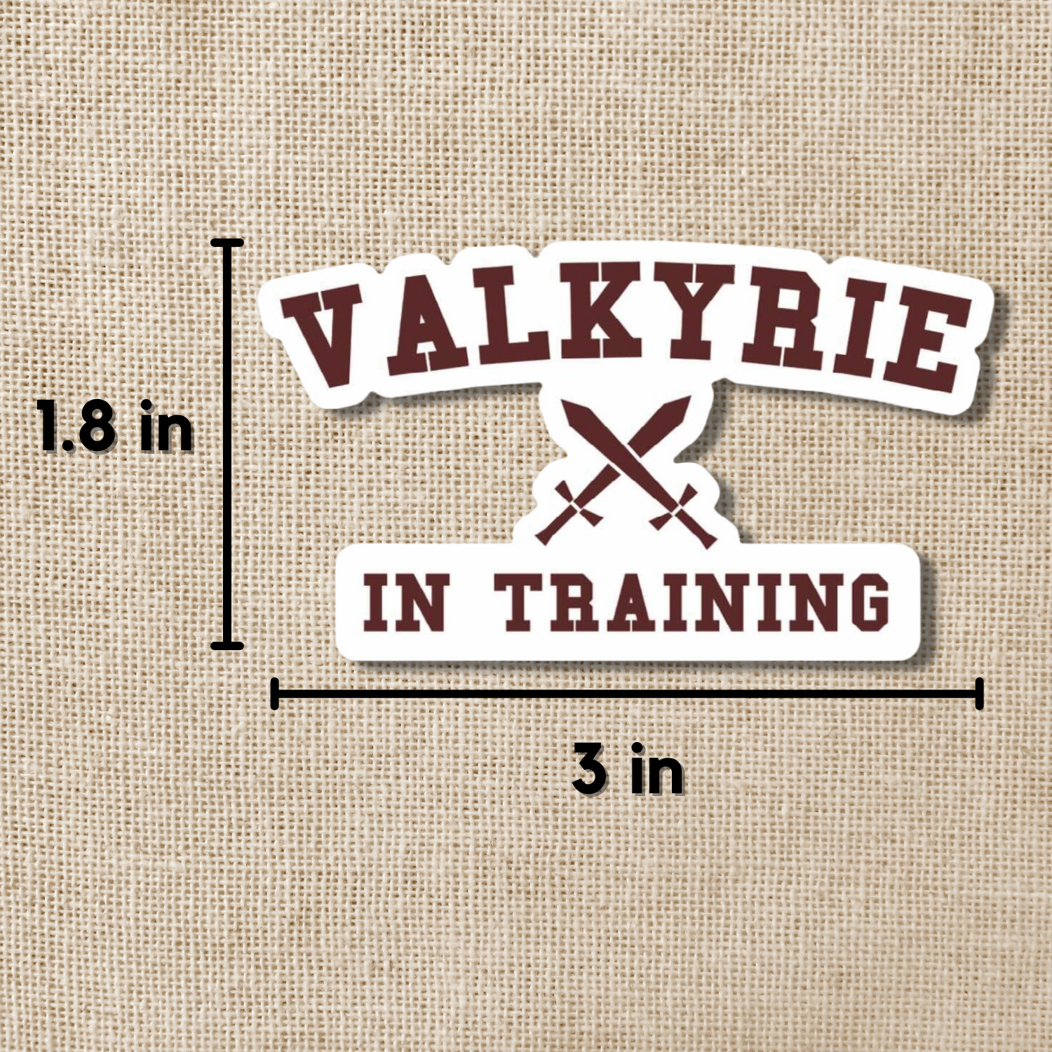 Kingdom of Threads - Wholesale Sticker - Valkyrie in Training Sticker1