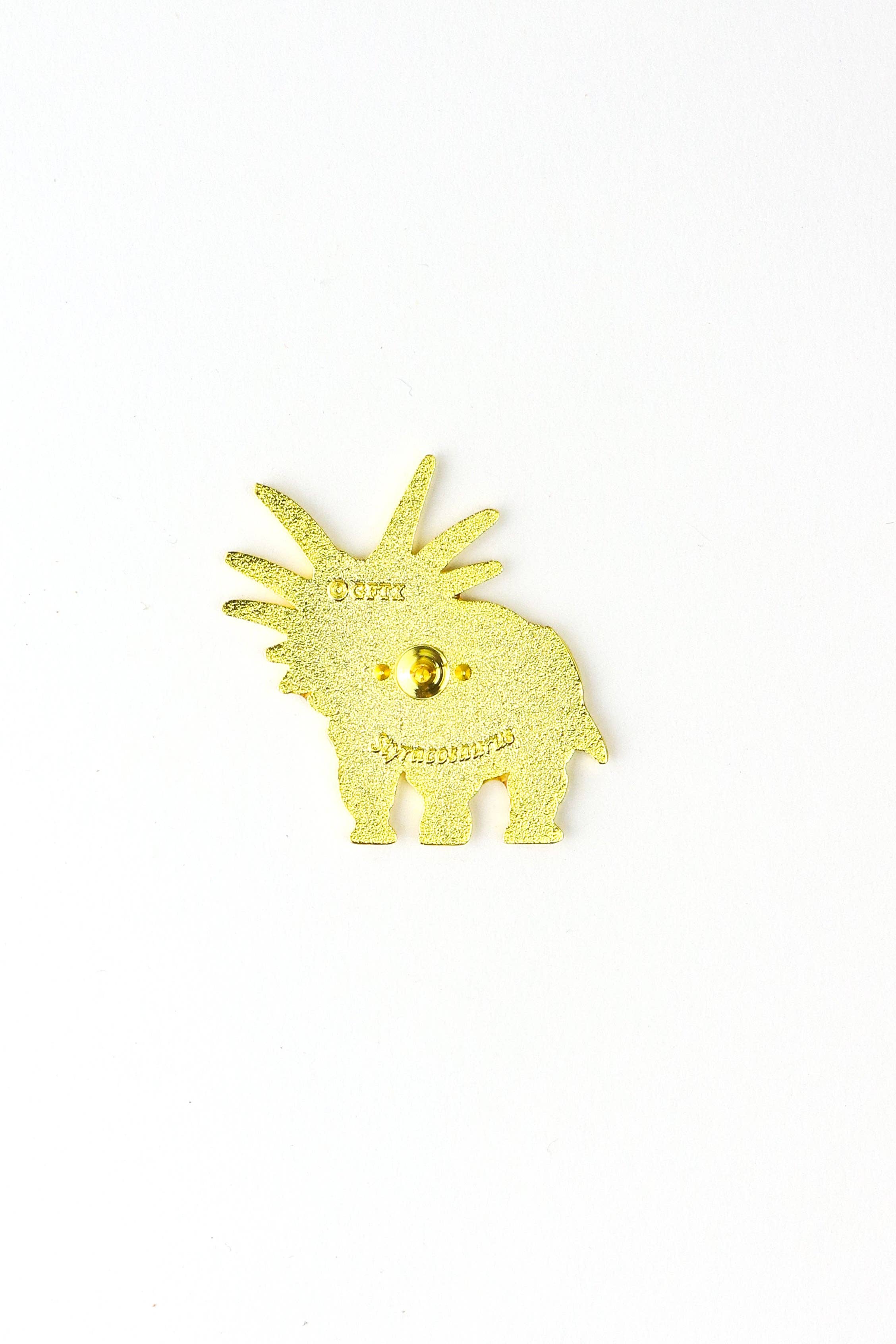 Stemcell Science Shop – wholesale Lapel pin/button – Styracosaurus Enamel Pin (Styracosaurus albertensis)1