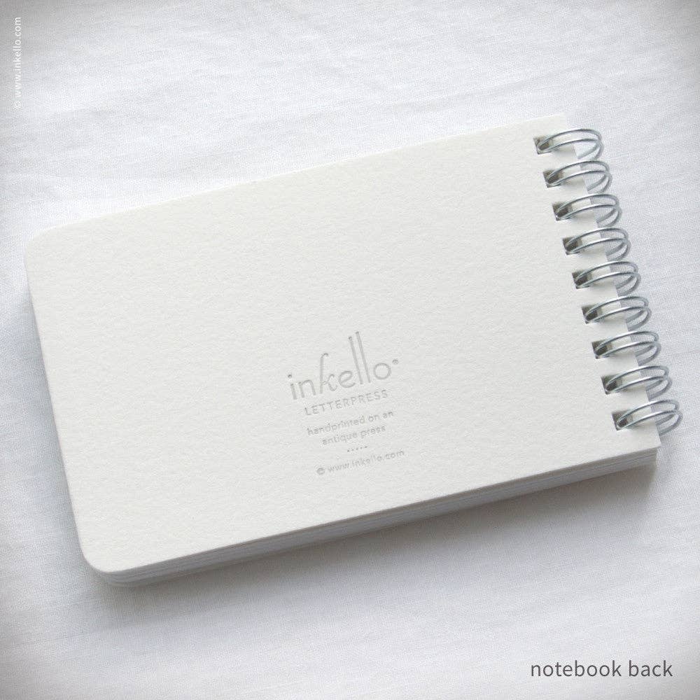 Inkello Letterpress - Wholesale Notebook - Heart Knitting Spiral Notebook (#410)3