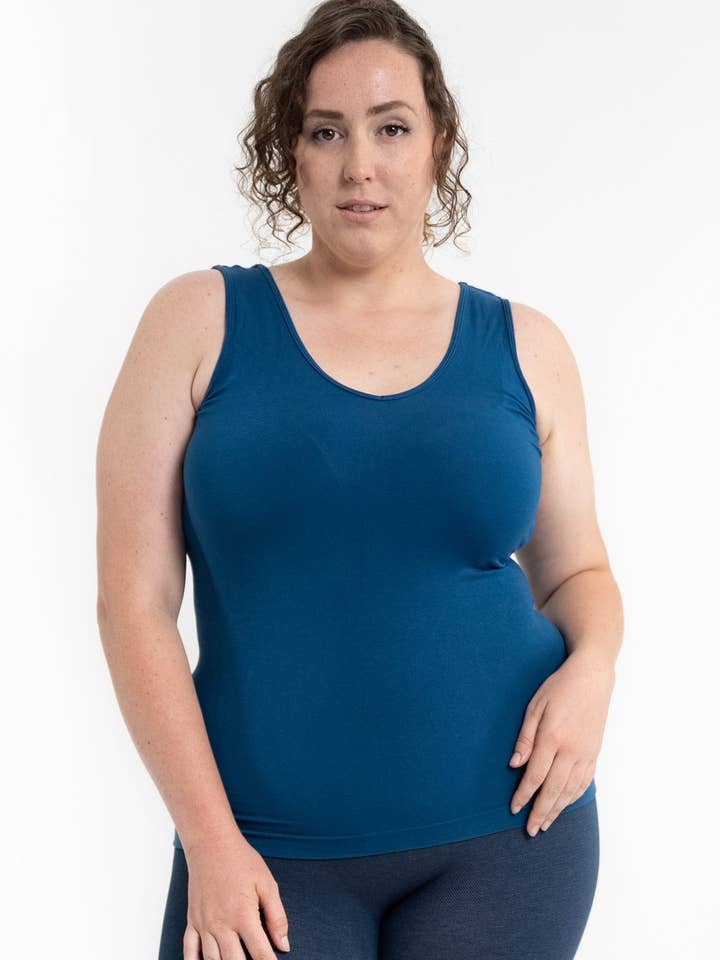 ELIETIAN - Wholesale Tank Top - Women's - Reversible Tank - Curvy Fit77