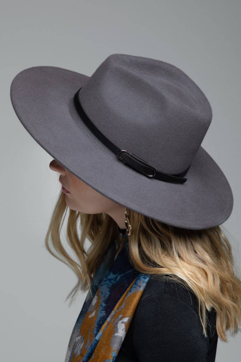 Urbanista - Wholesale Fedora - Women's - 100% Wool Leather Trim Panama Hat4