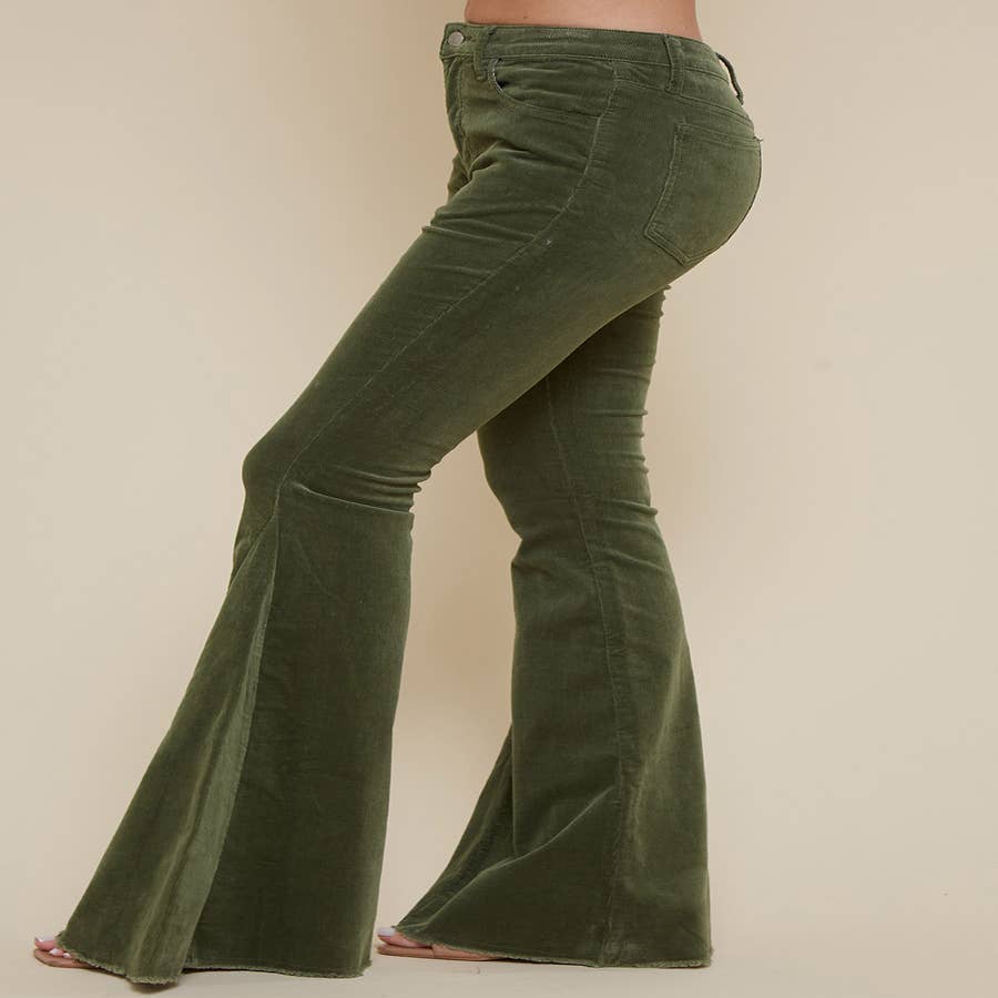 L695 Wholesale Women Solid Bell Bottom Micro Flare Pants - China Flare Pants  and Micro Flare Pants price