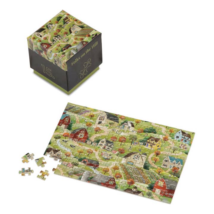 Penny Puzzle - Vendita all'ingrosso Puzzle - Adulti - Folks on the Hill, simpatico minipuzzle da 150 pezzi di Penny Puzzle3