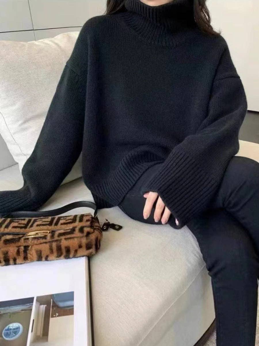 Marayn - Wholesale Knitted jumper – Women′s - Soft Knit Turtleneck Cozy Chic Korean Style (Copy)27