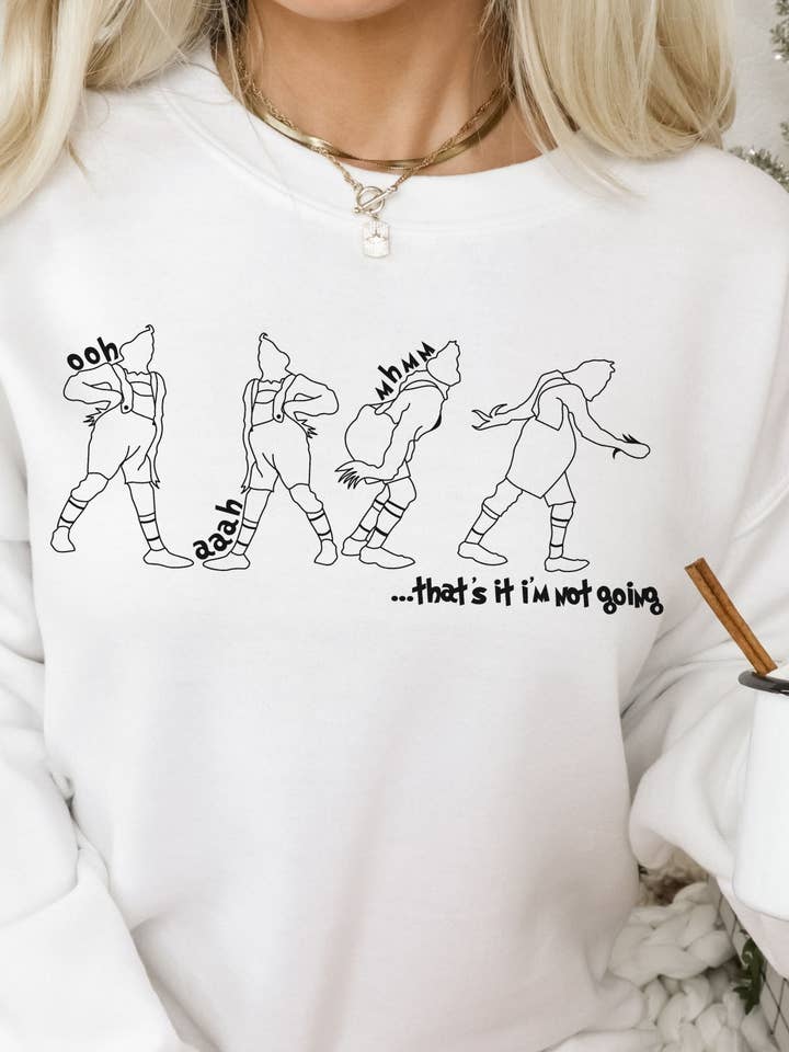 Sudadera navideña Grinch | Whoville Retro Christmas para venta al por mayor de Curly Tailed Designs