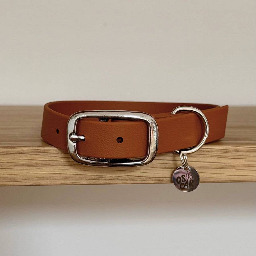 Oscar & co - Wholesale Pet Collar - Dog - Waterproof dog collar in camel Biothane0