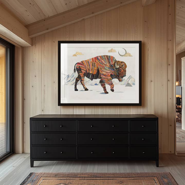 Lámina artística | Arte mural de bisontes | REST NOT, WESTERN HERALD para venta al por mayor de Dolan Geiman